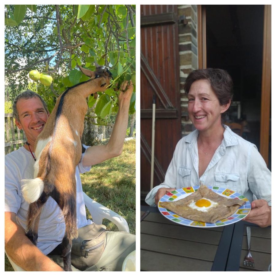 Goats and Galettes; our smiles say it all!