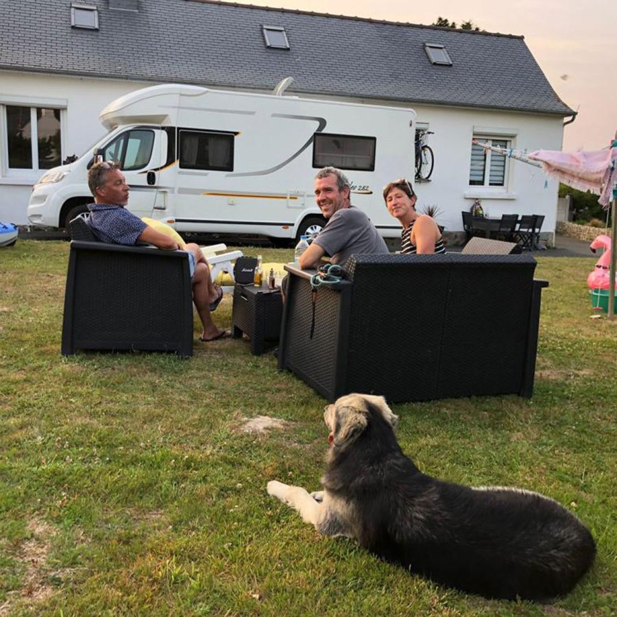 These are just 1 of the MANY families who let us "camp" on their property and then spoiled us with great food and conversation!